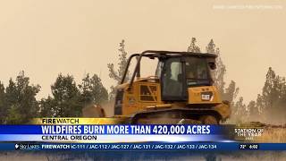 Wildfires burn more than 420,000 acres