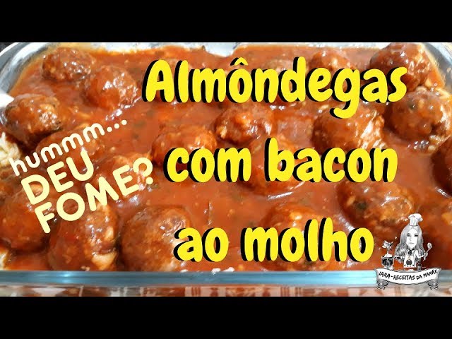 ALMÔNDEGAS AO MOLHO + MACARRÃO CASEIRO
