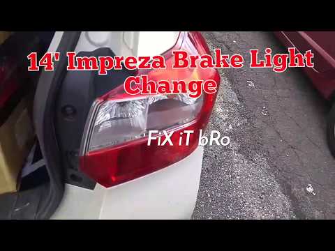 2014 Impreza Brake Light Change