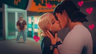 LOCKED AT SCHOOL WITH A CUTE BOY 😍 SIMS 4 screenshot 3