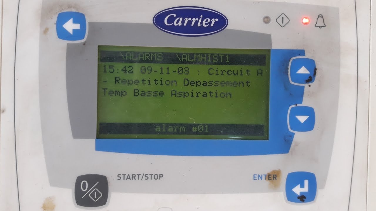 comment réarmer le groupe froid carrier