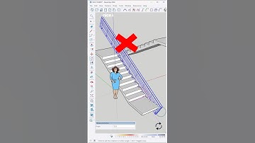 Learn how to create a handrail in SketchUp! #nicetower #sketchup #handrail