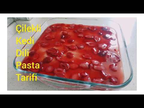 🍓Çilekli Kedi Dili Pasta🍓👌