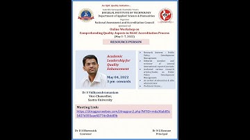 Online Workshop on Comprehending Quality Aspects in NAAC Accreditation Process Day 2