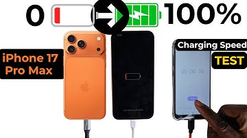 iPhone 17 Pro Max 0 - 100 Charging Speed Test