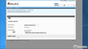 How to backup a Microsoft SQL database in WebsitePanel