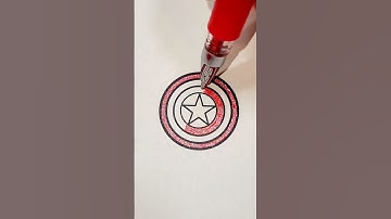 Drawing of Captain America