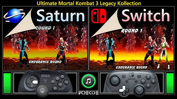 Ultimate Mortal Kombat 3 Legacy Kollection (Sega Saturn vs Nintendo Switch) Real Hardware Comparison