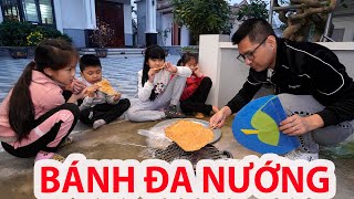 Bố Nướng Bánh Đa Cho Bún Bắp | Bún Bắp Về Quê