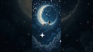 Baby Sleeping on the Moon 🌙❄️ Magical Lullaby | Sweet Dreams Short #Shorts