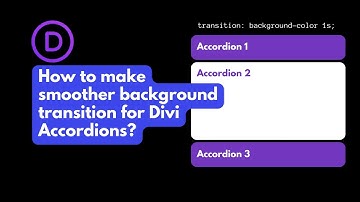 How to make smoother background transition for Divi Accordions?