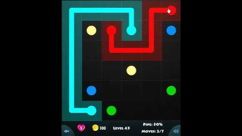 flow game facebook - beginners pack level 45 Connect the dots