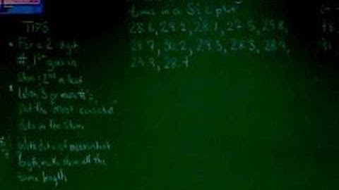 Chapter 12, Section 1, Pt. 2: Stem and Leaf Plots