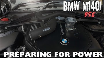 Bmw m140 upgraded Osprey charge pipe and MST intake INSTALL #b58 #m140i #bmw #osprey #mstintake