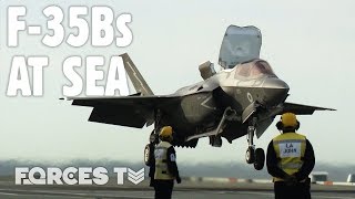 British F35Bs Fly From HMS Queen Elizabeth • WESTLANT 19 | Forces TV