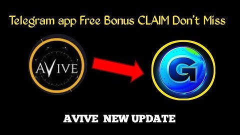 Avive Airdrop Telegram Claim // Avive Airdrop Telegram Bot