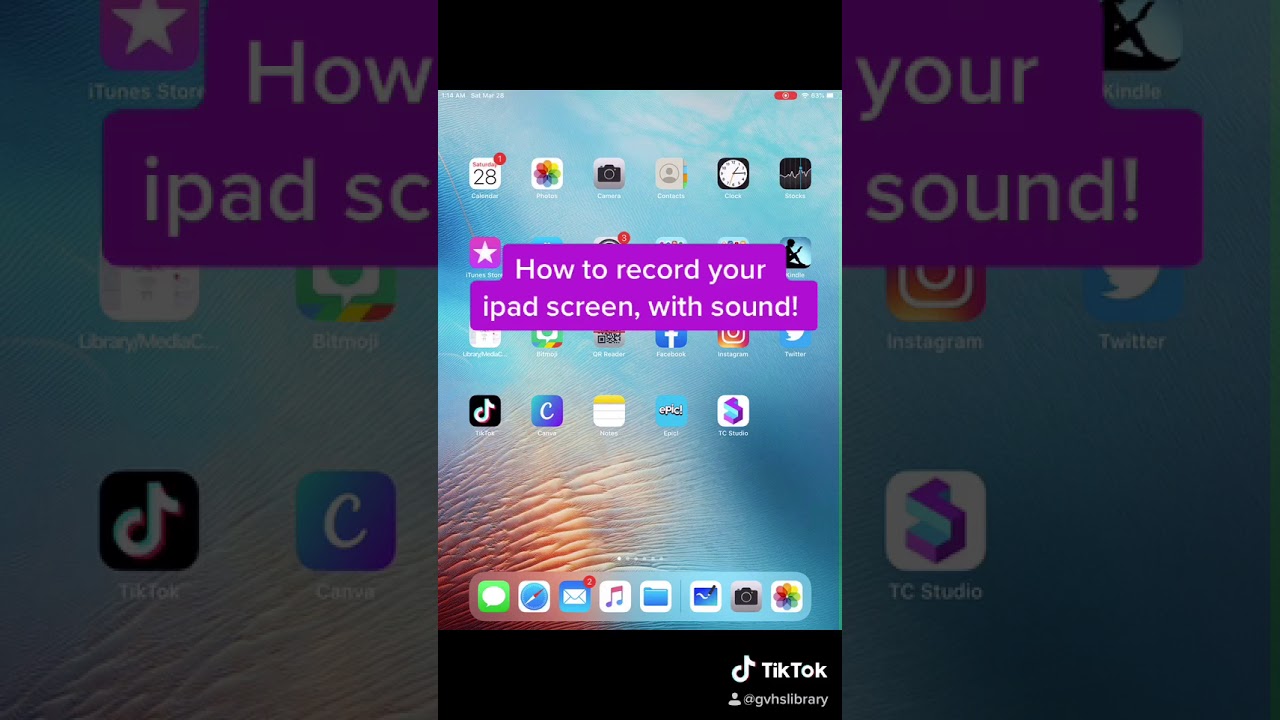 how to screen record on ipad pro