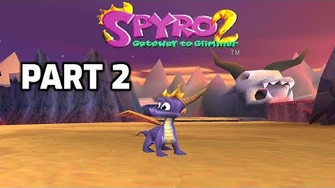 Spyro 2: Gateway to Glimmer (PS1) full playthrough 100% - Part 2