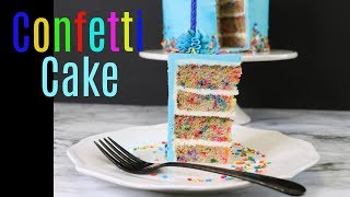 Funfetti Cake / How to make a Confetti cake from scratch.