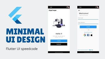 Flutter UI tutorial : Minimal Intro and Login page | Flutter Speed code