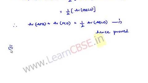 Parallelograms on the  same Base and Between the same Parallels | CBSE Class 9 maths