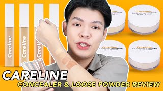 HMMM... NEW CARELINE OIL CONTROL LOOSE POWDER & ACNE SPOT CONCEALER REVIEW!! OKAY BA FOR OILY SKIN?!
