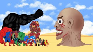 SPIDERMAN & HULK vs BIGGEST HEAD: Returning from the Dead SECRET-FUNNY| SUPER HEROES MOVIE ANIMATION