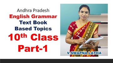 A.P TET+DSC English Grammar Textbook: 10th Class Topics (Part 1)