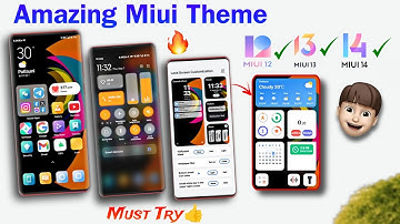 Best Ui Miui Theme - Control Centre, System Ui and Lockscreen Changed😍 | Miui 12,13 & 14 Working✅