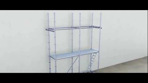 Ringlock scaffolding installation