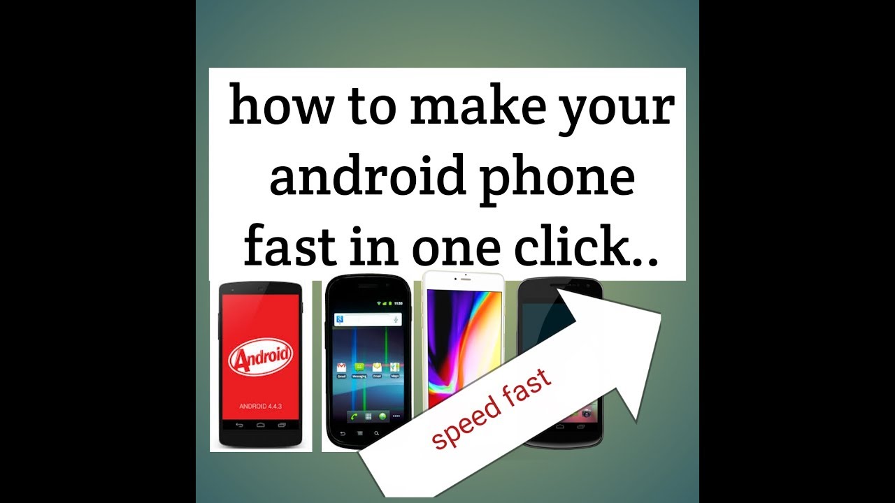 How to make your Android phone fast in one click.in hindi... - YouTube