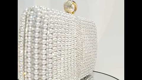 Ví bảo ngọc Amlily, ví cầm tay, clutch dự tiệc sang trọng, độc lạ