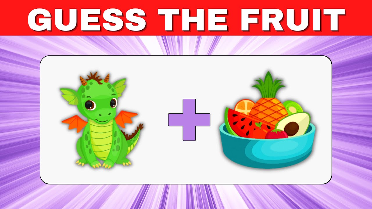 guess the fruits by Emoji in 8sec HARD EDITION Emoji challenge
