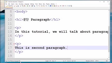 [깜따긔야] HTML 3강 문단과 Line Break
