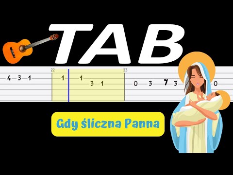 🎸 Gdy śliczna Panna - melodia TAB (gitara) 🎵 TABY I NUTY W OPISIE 🎼
