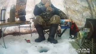 Ice fishing of  whitefish and pikes Yakutia Yakutia