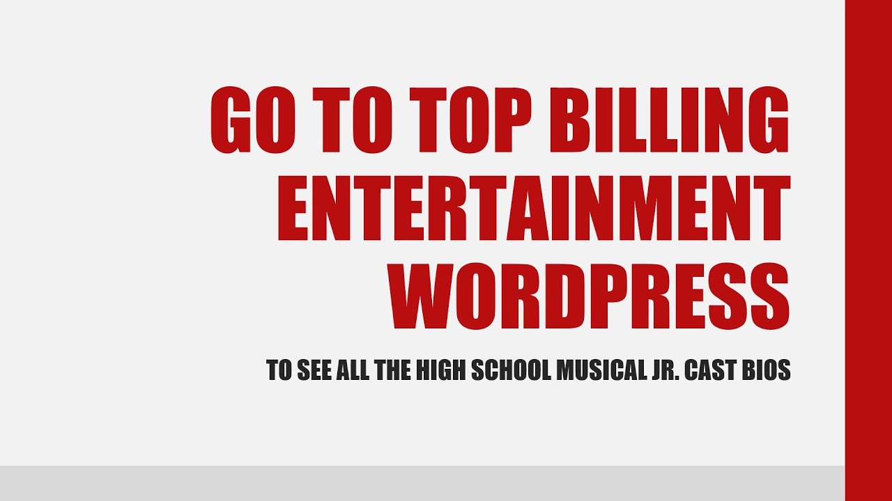 High School Musical Ads