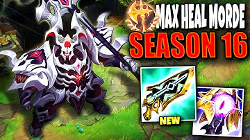 Meet the New MAX HEAL Mordekaiser Season 16 Build that LITERALLY 1V5 KILLED A TEAM 💀💀 | s16 Gameplay
