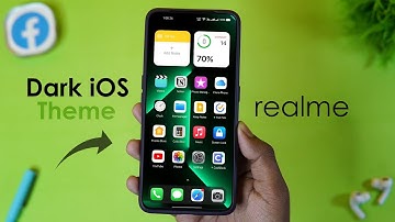 New! Dark iOS 15 Theme with iOS widgets for Realme and Oppo devices