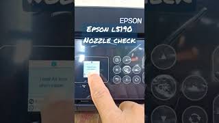 Epson L5190 Nozzle Check shorts