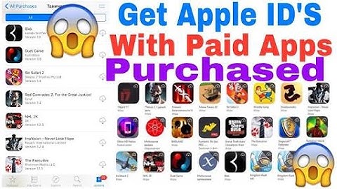 Apple ID with new famous paid games , apps free from app store no jailbreak iOS 10 iPhone iPad 2017