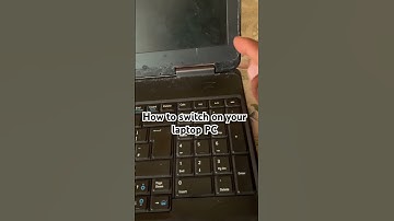 How to switch on your laptop PC #computer
