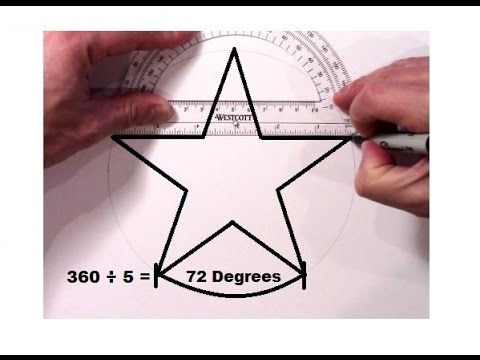 How to Draw a Perfect 5 Point Star - YouTube