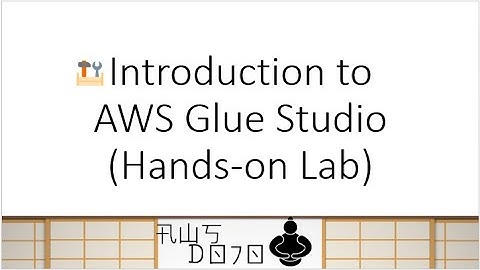 AWS Tutorials - Introduction to AWS Glue Studio