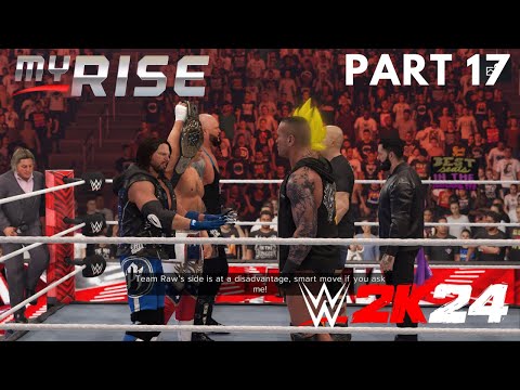 🔥 WWE 2K24 MyRise Part 17: Team SmackDown vs. Team RAW at War Games! 💣