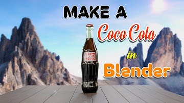 Making Coco Cola in Blender (Time lapse 3d modeling) Don