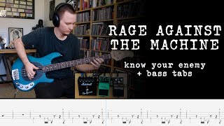 Rage Against The Machine - Know Your Enemy - Bass Cover + Tabs
