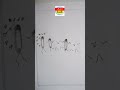 Funny arts with pins - how to draw step by step