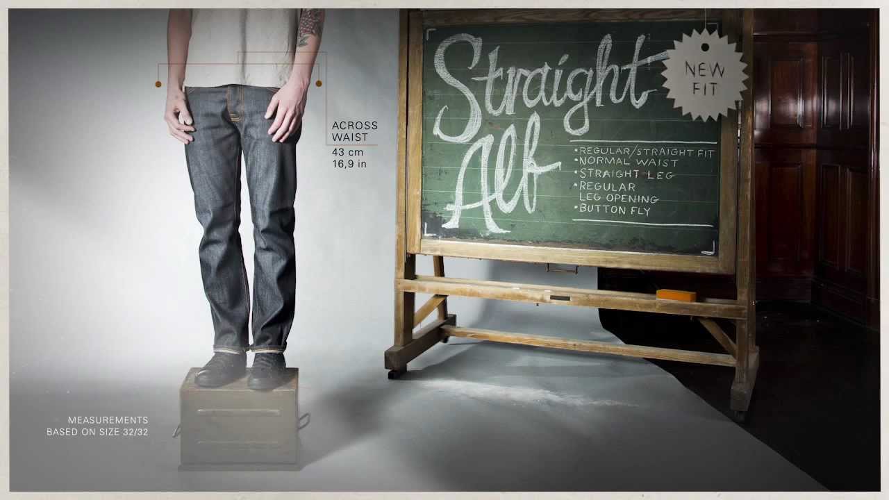 Ung intelligens shuffle Straight Alf - a new fit from Nudie Jeans - YouTube