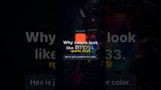 Hex Colors 💡 Learn to code with 300+ cinematic lessons → codesamur.ai #coding #learntocode #pr